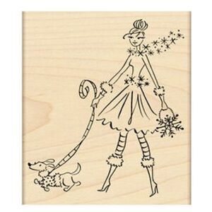Penny Black Sparkle And Spots Mounted Rubber stamp‎